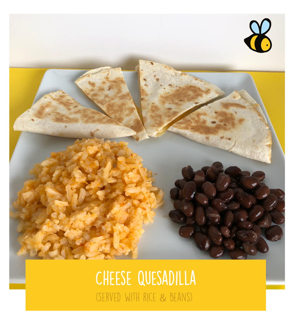 Cheese & Bean Quesadilla Bento Box